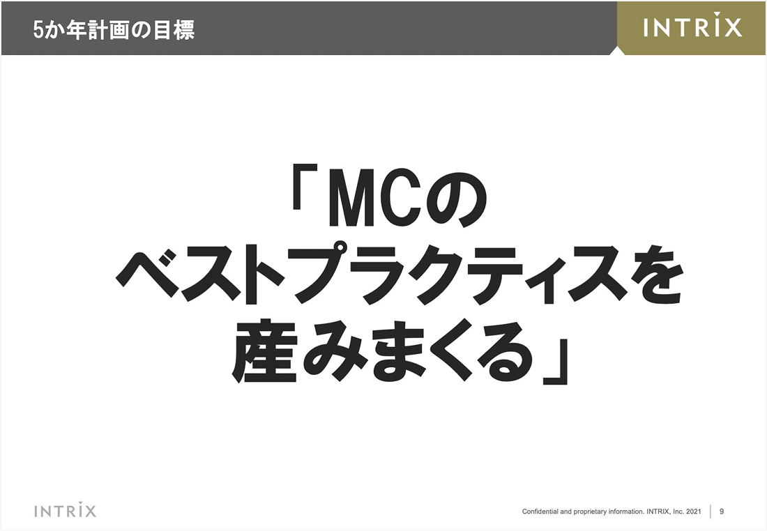 制作部門の五カ年計画 9