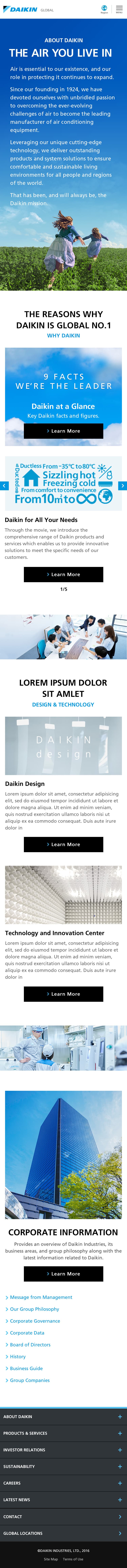 Aboutページ（SP）